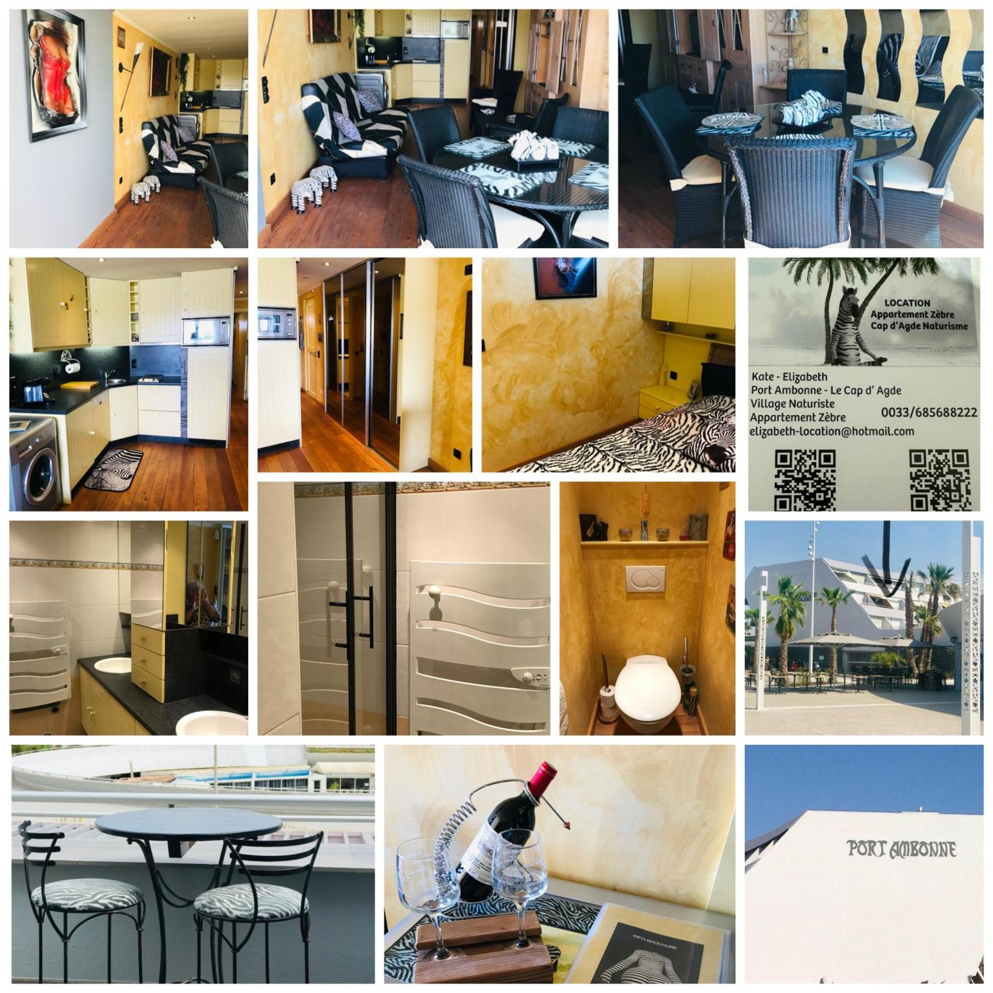 Luxe Appartement Village Naturiste Zebra Agde Kültér fotó